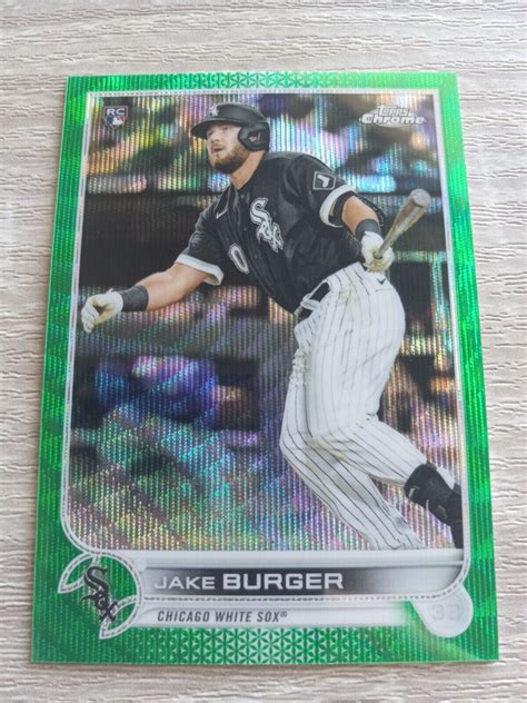 2022 Topps Chrome Green Wave Refractor 13 Jake Burger 99 RC EBay