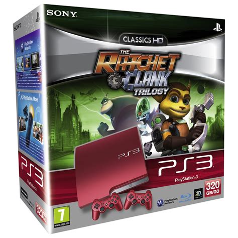 Ratchet And Clank Trilogy Ps3 Bundle To Feature Red Playstation 3