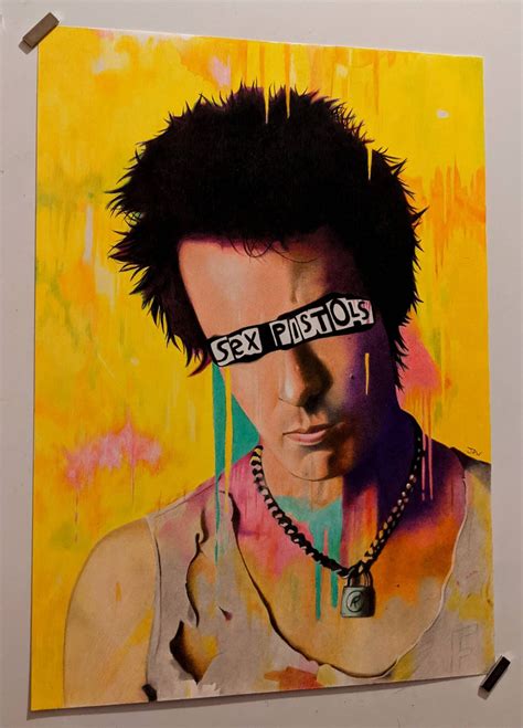 Sid Vicious Sid Vicious Drawing Sid Vicious Portrait Punk Icon Sex Pistols Gift Ideas Man Cave