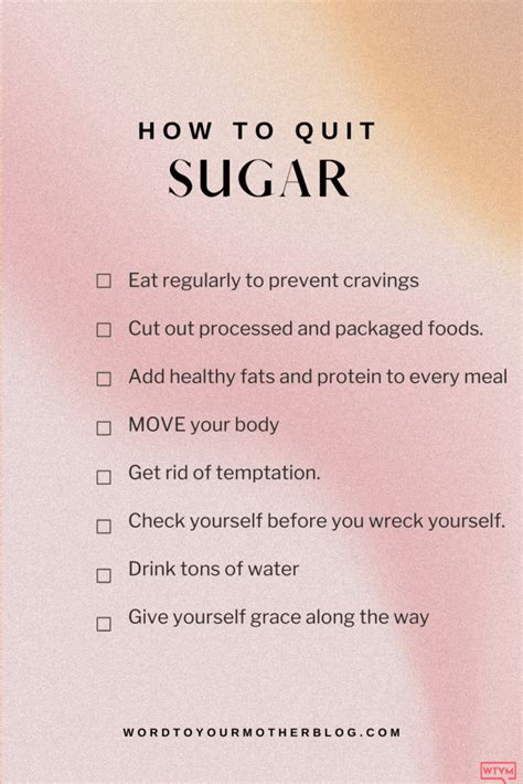 How To Quit Sugar Without Losing Your Mind Word To Your Mother Blog