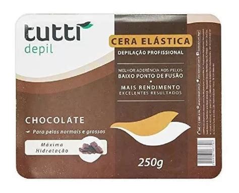 Cera elástica depilatoria Tutti Depil Chocolate 250 g MercadoLibre