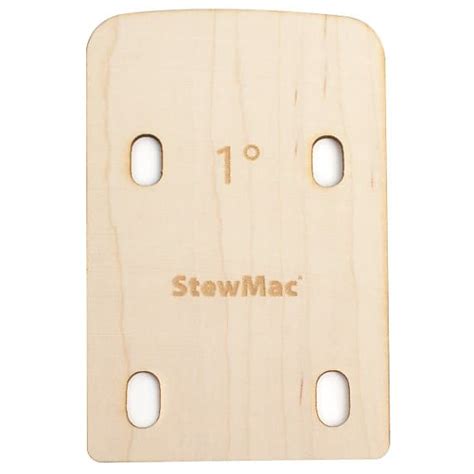 Stewmac Bass Neck Shim 1 Degree Maple For Bolt On Necks Reverb