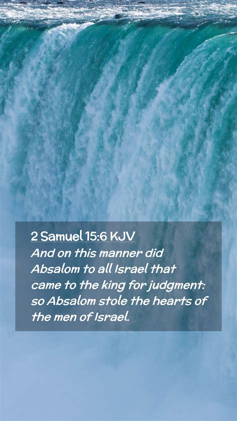 2 Samuel 15 6 KJV Mobile Phone Wallpaper And On This Manner Did