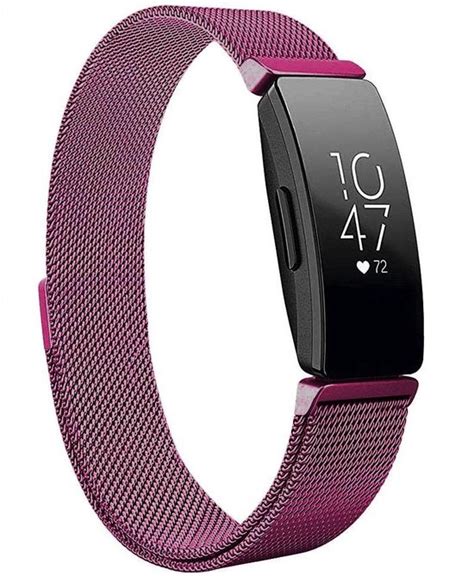 YONO Bandje Geschikt Voor Fitbit Inspire HR 2 Milanees Paars