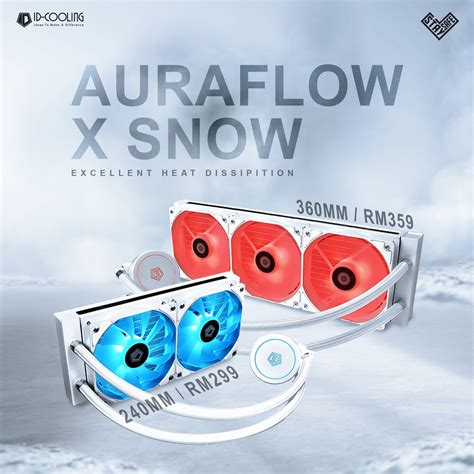 # ID-COOLING [AURAFLOW X 240 SNOW/AURAFLOW X 360 SNOW] AIO RGB CPU ...