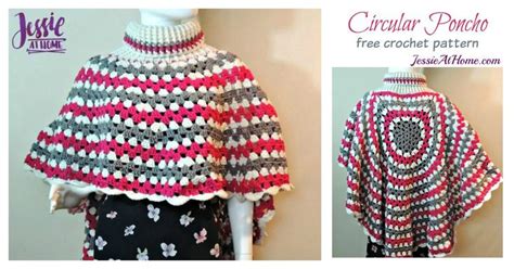 Circular Asymmetric Long Poncho Crochet Pattern Crochet Crochet Patterns Diy Crochet