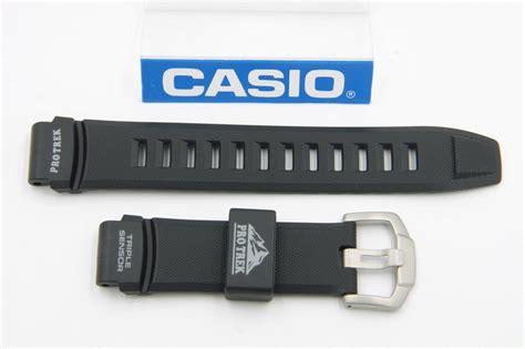 Casio Watch Band PRW-2000 PRG-200 Black Rubber Pro Trek Triple Sensor ...