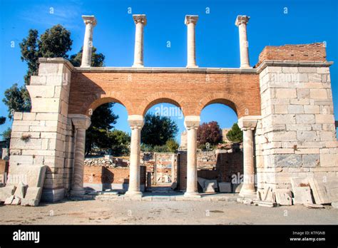 Ruins Of The Saint John S Basilica In The Town Of Selcuk Near The