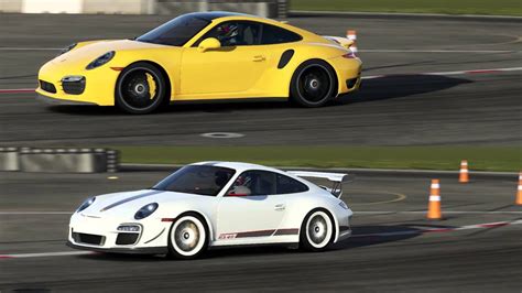 Porsche 911 Turbo S Vs 911 Gt3 Top Gear Track Youtube