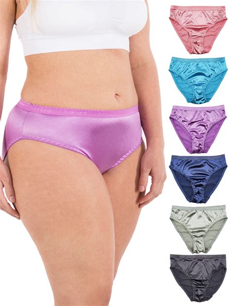 Womens Silky Sexy Satin Bikini Panties S Plus Size Women Underwear 6