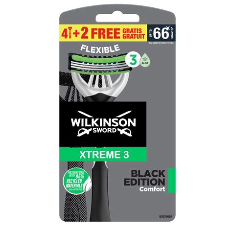 Rasoir Jetable Flexible Xtreme Black Edition Comfort Wilkinson Le