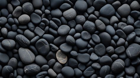 Pebble Texture On Abstract Black Background Stone Wallpaper Black