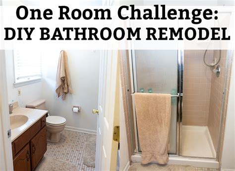 DIY Bathroom Remodel - From Pink to Farmhouse One Room Challenge