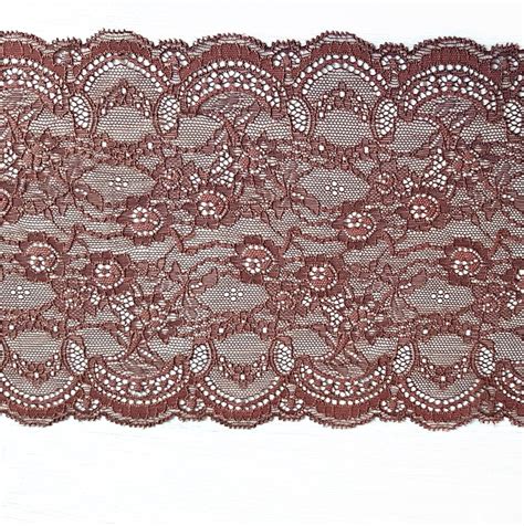 Lingerie Sewing Stretch Lace Trim Brown Floral Wide Lace Bra Etsy