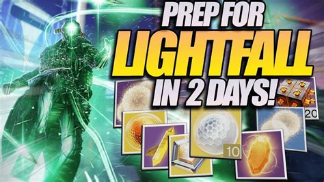 LIGHTFALL PREP GUIDE Do This NOW ANYONE Can Prep For Lightfall In 2