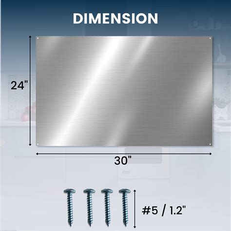 X Reversible Metal Backsplash Matching Screws Compatible With