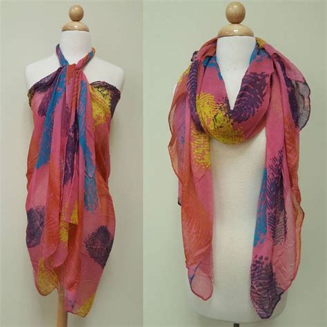 Women S Summer Pareo Dress Sarong Beach Bikini Swimwear Cover Up Scarf Wrap Ebay