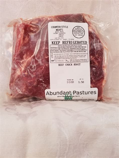 Beef Chuck Roast — Abundant Pastures