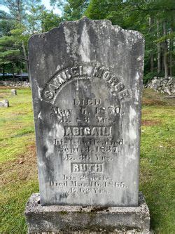 Ruth Morse 1803 1865 Mémorial Find a Grave