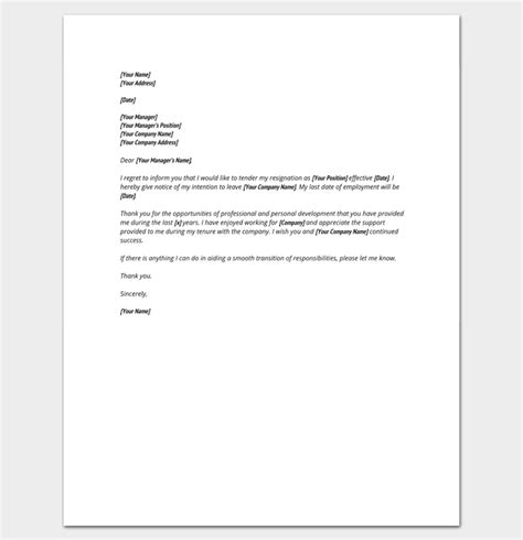 40 Resignation Letter Examples And Templates Resignation Letter