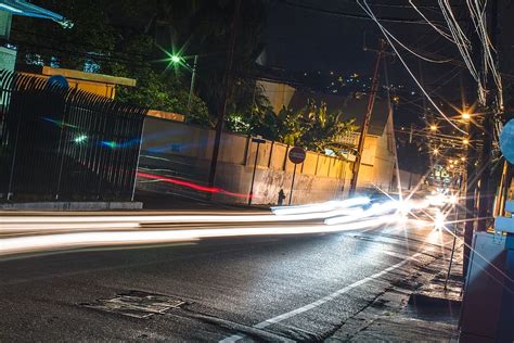 Trinidad And Tobago Port Of Spain Night Long Exposure Night