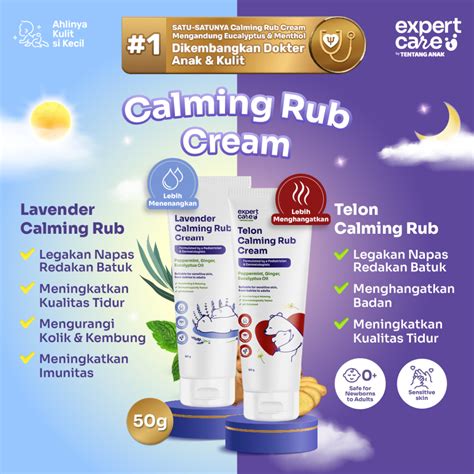 Jual Expert Care Calming Rub Cream Aroma Telon Lavender Kuatkan