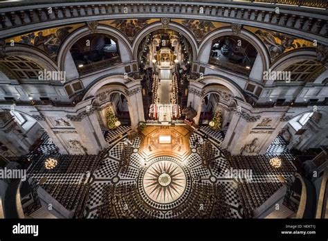 View from the Whispering Gallery in St. Paul's Cathedral, London, UK ...