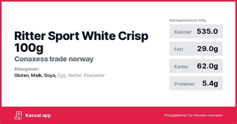 Ritter Sport White Crisp G Kassalapp