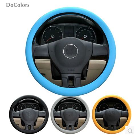 DoColors Funda De Silicona Para Volante De Coche Protector Para Skoda