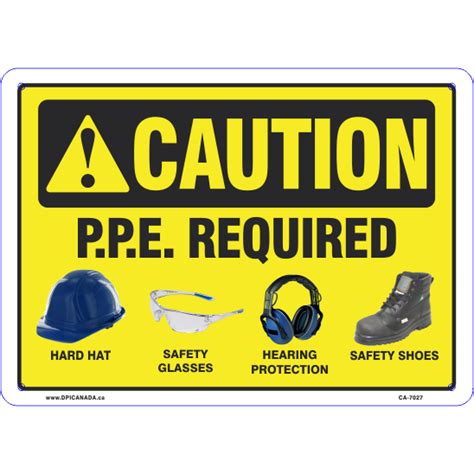 Caution P P E Required Symbols Dpi Canada