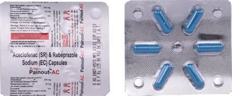 Aceclofenac Sr Rabeprazole Sodium EC Capsules At Rs 135 Box In Parwanoo