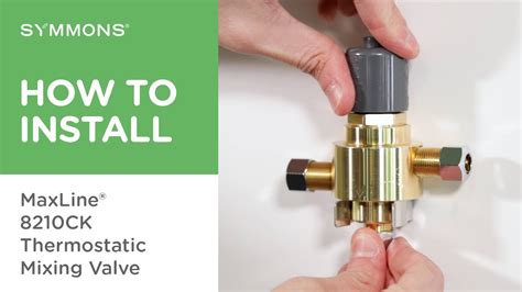 How To Install The Symmons Maxline Thermostatic Mixing Valve Youtube