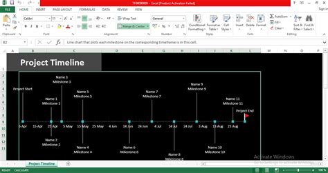 Project Timeline With Milestones Within Project Timeline Excel Images