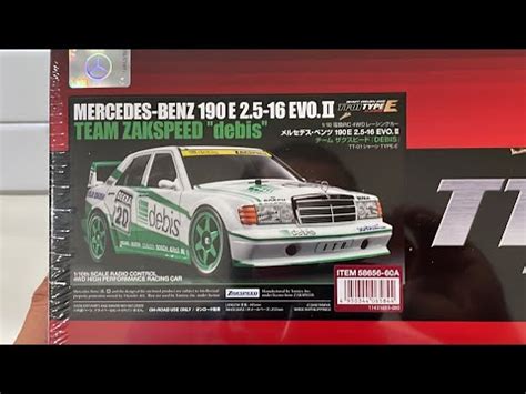 UNBOXING Tamiya Mercedes Benz 190 E 2 5 16 EVO II Zakspeed Debis