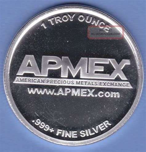 Silver Round Apmex Oz Fine Silver Precious Metal Troy Ounce Unc