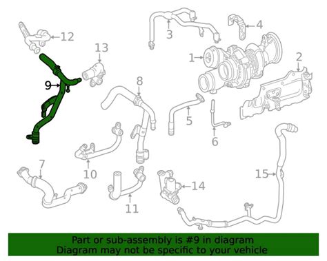 New Mercedes Benz C Amg Class Turbocharger Coolant Line A