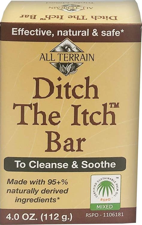 All Terrain Ditch The Itch Bar Soap 4oz To Cleanse And Soothe Itchy