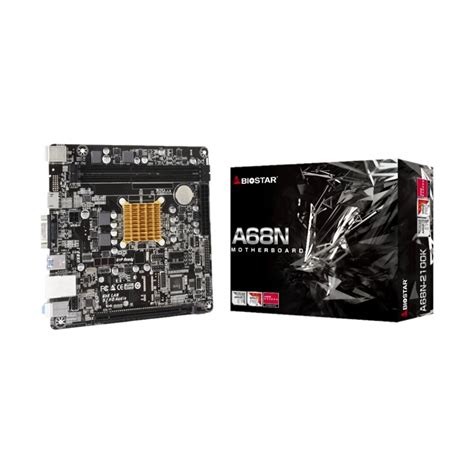 MAINBOARD BIOSTAR A68N 2100K CPU AMD E1 6010 DDR3 REV 6 2