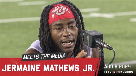 Jermaine Mathews Jr Discusses His Goals For His Progress Osu S