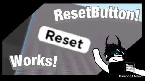 How To Make A Reset Button On Roblox Studio Youtube