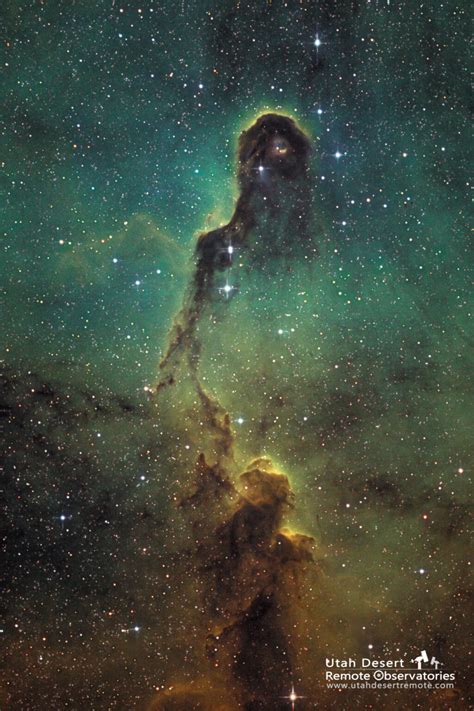 The Elephant Trunk Nebula In The Hubble Palette Utah Desert Remote