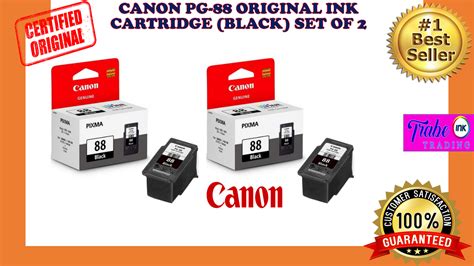 Canon Pg 88 Original Ink Cartridge Blackt Of 2 Lazada Ph