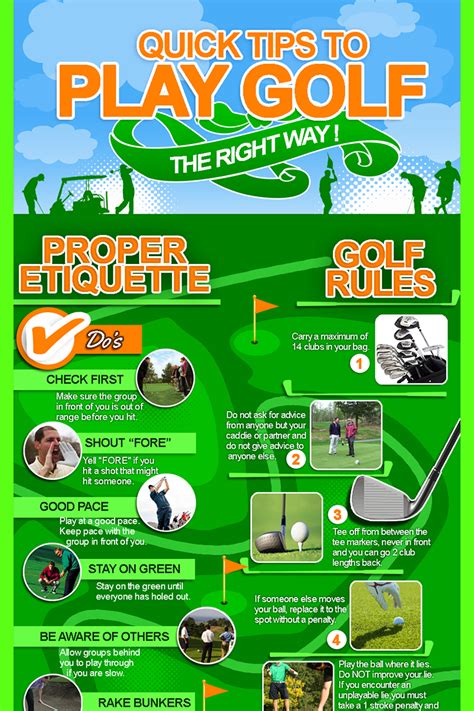 Golf Etiquette Is Easy To Learn Thanks To This Great Golf Infographic