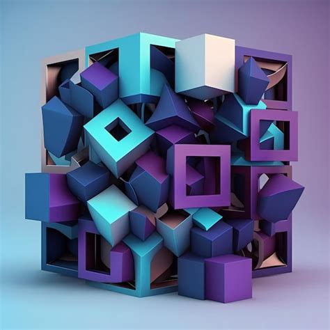 Premium AI Image A Colorful Cube With The Word Cube On It