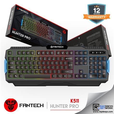 FANTECH K511 Hunter Pro Gaming Keyboard Membrane Keyboard Rainbow