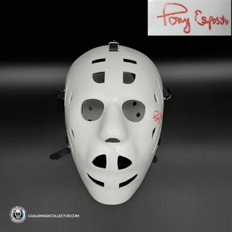 Tony Esposito Signed Goalie Mask Chicago V1 Pristine Look Signature Ed ...