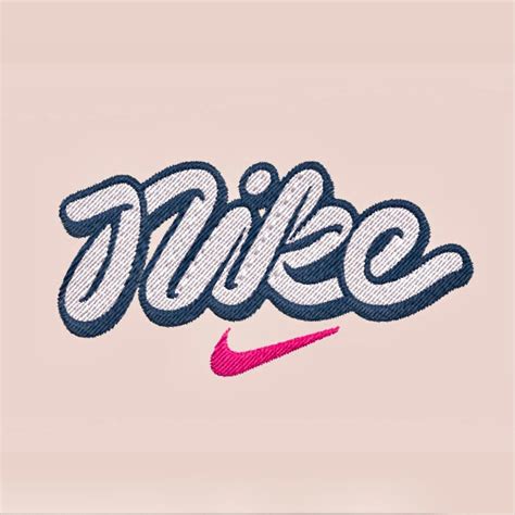 NIKE CURSIVE Embroidery Design File Pes Vp3 Dst Jef Xxx Exp Etsy