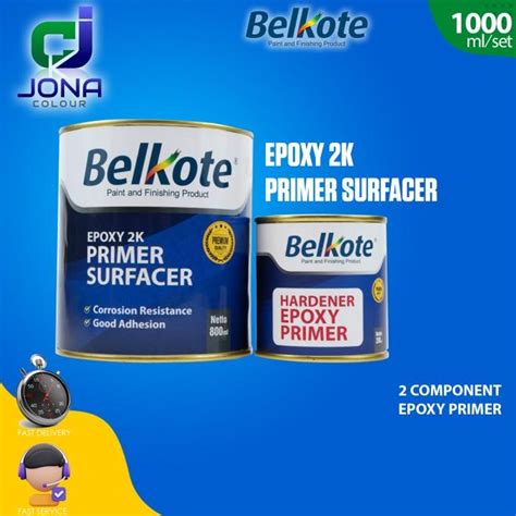 Jual Belkote Epoxy 2K Primer Surfacer Cat Dasar Epoxy 1kg Shopee