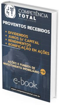 E Book Proventos Recebidos De A Es E Fundos De Investimento Imobili Rio