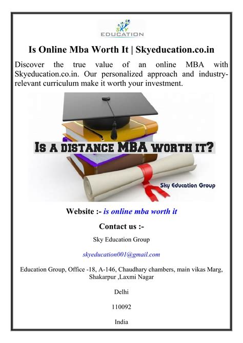 PPT Is Online Mba Worth It Skyeducation Co In PowerPoint Presentation